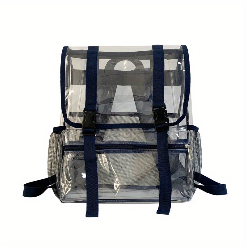 Clear Sling Bag, School Bag, Travel Bag, PVC Bag See Through Bag Clear Bag  Stadium Approved, Transparent See Through Clear Backpack, School Bag for