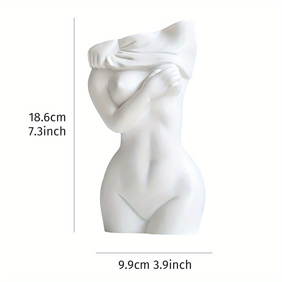  Female Body Vase - Women's Anatomical Form Planter for Flowers,  Plants - Decorative Modern Indoor Pot for Home, Office, Bedroom, Bathroom -  Boho Chic Feminist Decor & Statue Sculpture : Home & Kitchen