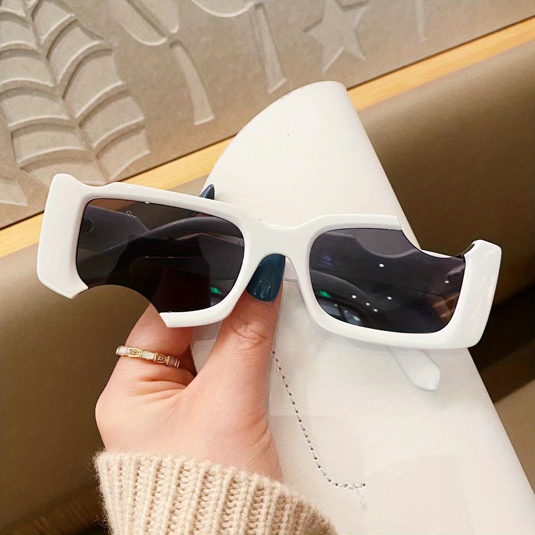 Irregular Semi-rimless Sunglasses Women's Shades Glasses Y2k