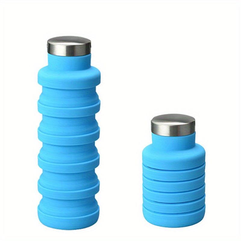 Foldable Reusable Silicone Water Bottles Portable Leakproof - Temu