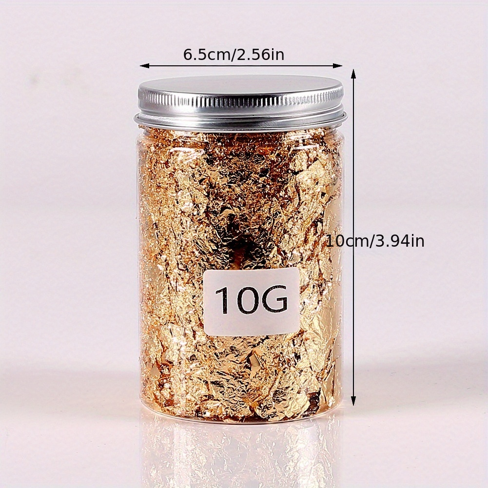 Golden Leaf Foil Flakes Sequins for DIY Resin Art