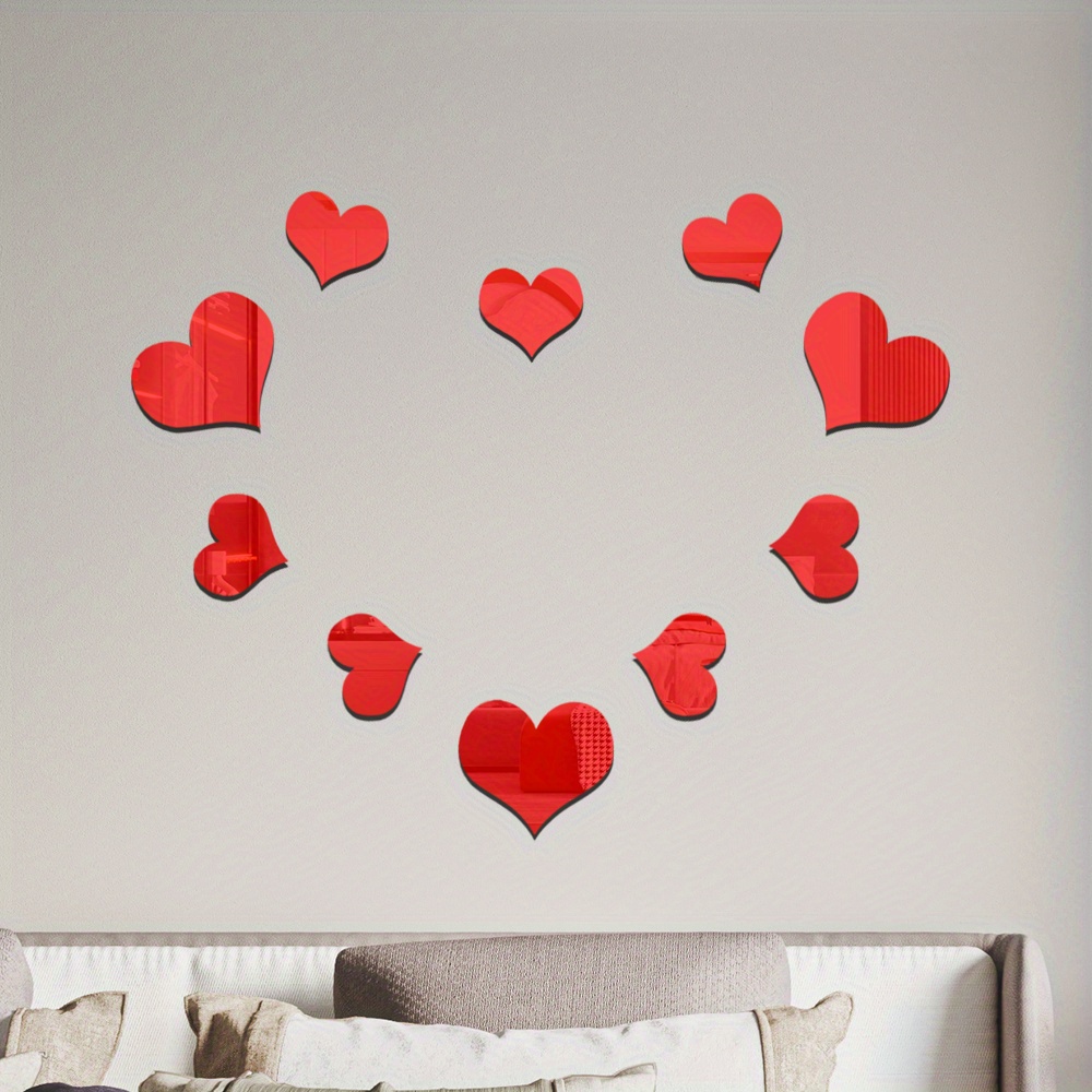  Decorative Sticker Love Valentine's Day Wall Decal Vinyl Sticker  Home Wall Art Decor Removable Wall Stickers Quote Decal for Living Room  Bedroom 28 : Tools & Home Improvement
