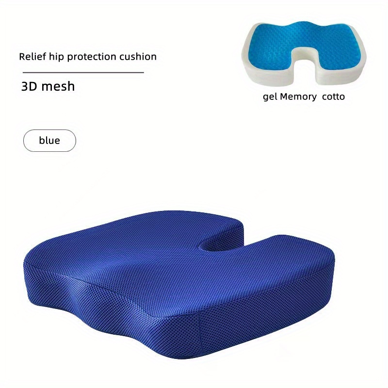 Dropship Gel Memory Foam U-shaped Seat Cushion Massage Car Office