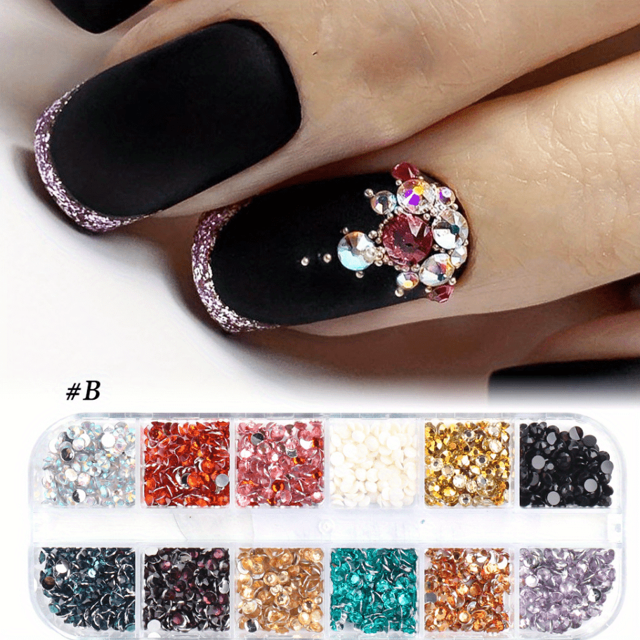 Clear Polar Ab Nail Resin Crystals Multi shaped Glass - Temu