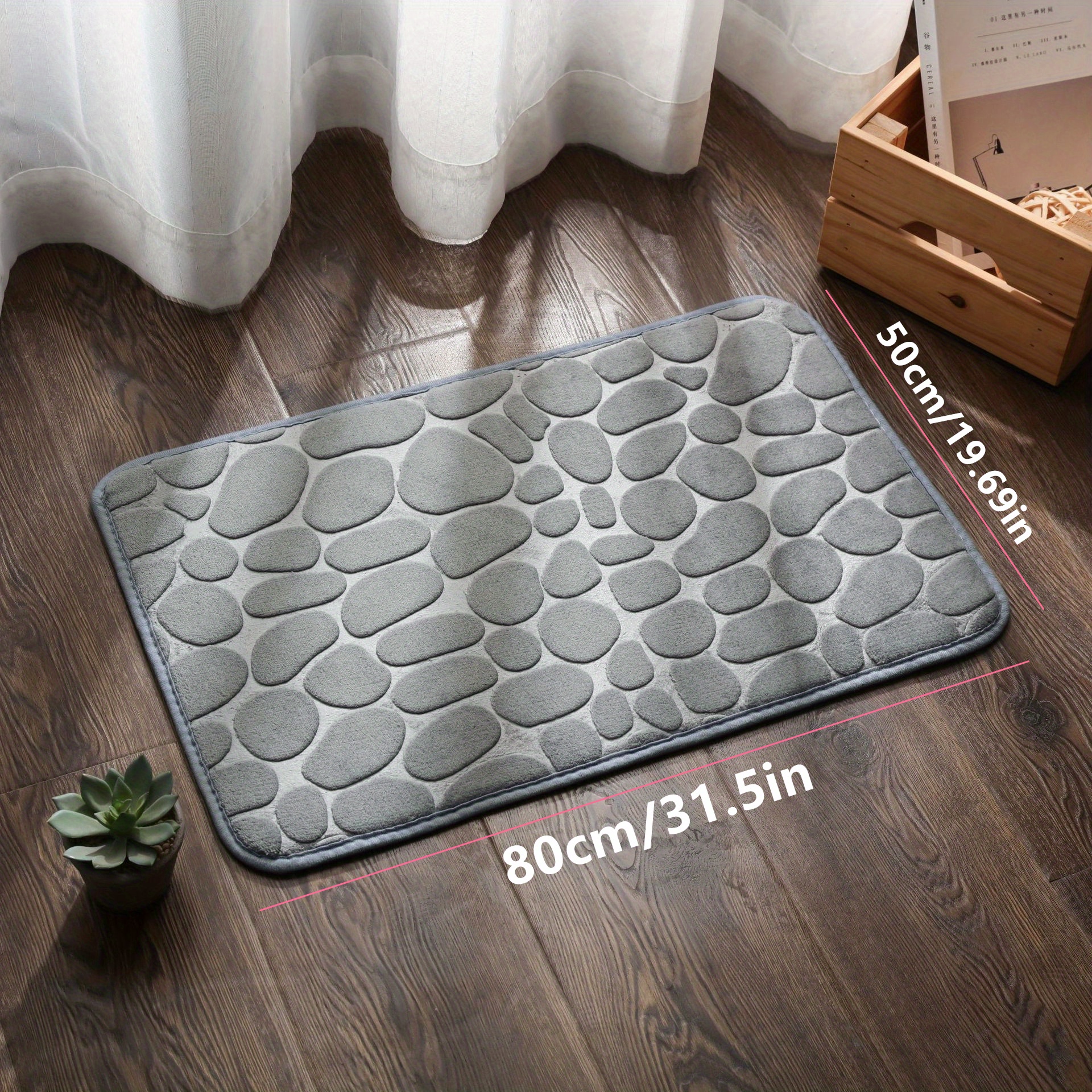 Memory Foam Bath Mat, Embossed Pebble Comfortable Floor Rug, Super  Absorbent Thick Anti-skid Bathroom Floor Carpet, Machine Washable Easier To  Dry Mat, Bathroom Accessories & Decor - Temu France