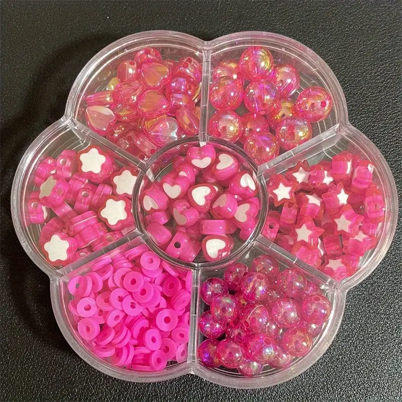 100 Pcs Necklace Spacer Beads Filigree Macrame DIY Kit Crafting Supplies