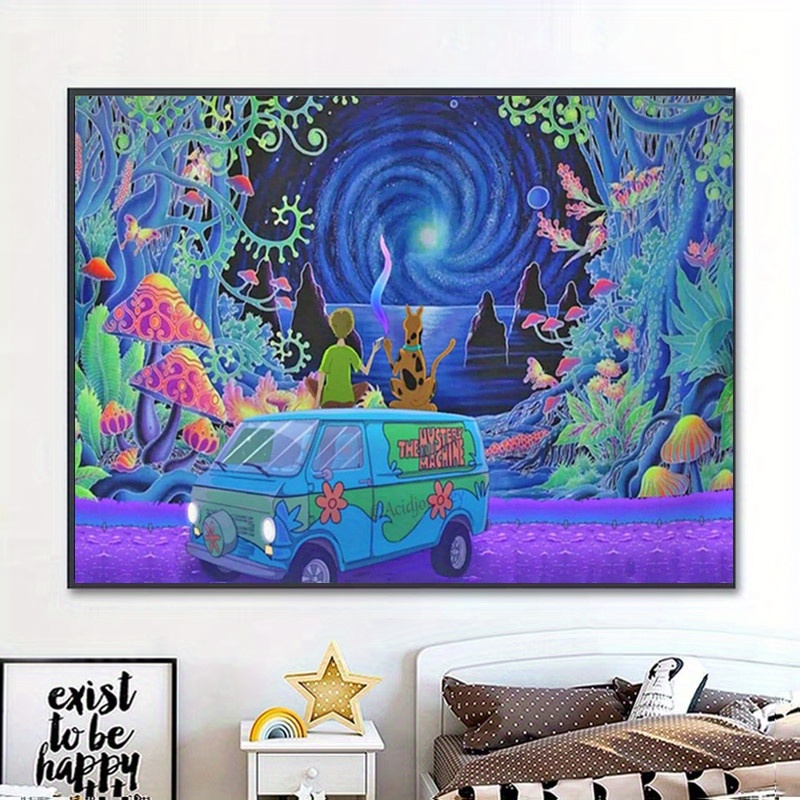 Trippy Diamond Painting Kits for Adults Kids Beginner DIY Paint by