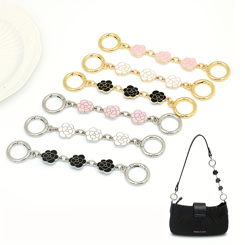1pc Acrylic Metal Chain Shoulder Strap Extender Bag Handle Replacement,  Detachable Chain Handbag Accessory For Home Life Travel Use