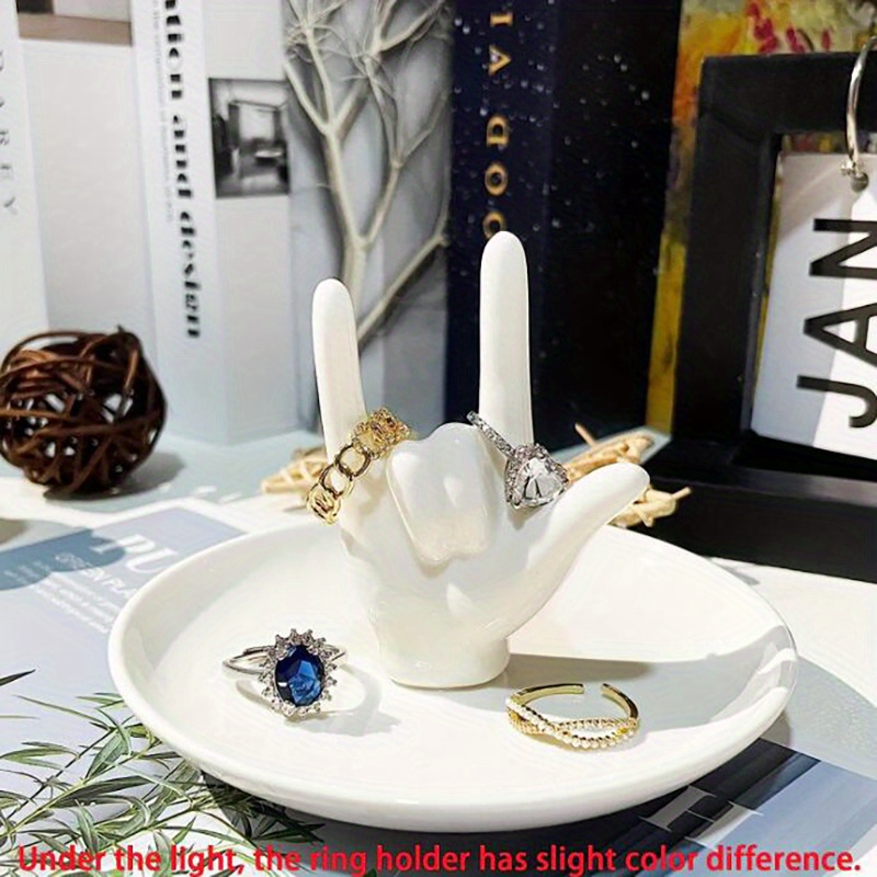Hand Ring Holder Jewelry Display Organizer Bracelet Ring - Temu