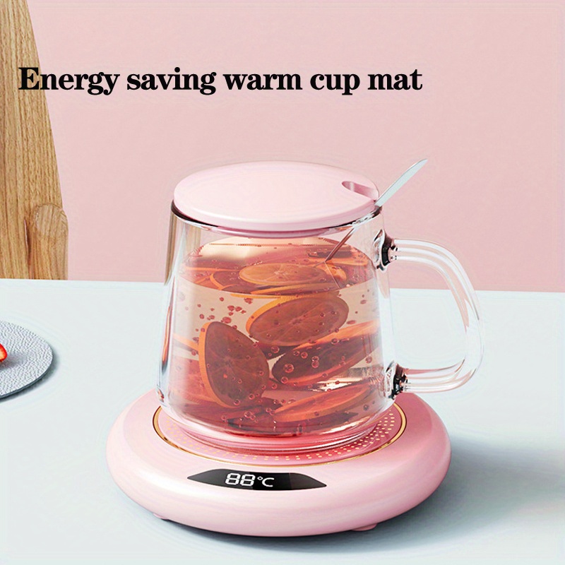 Coffee Cups Tea Infuser Heat Resistant Glass Teapot for 15W Cup Warmer  Smart Touch 110-240V Electric Coaster Festival Gift Idea