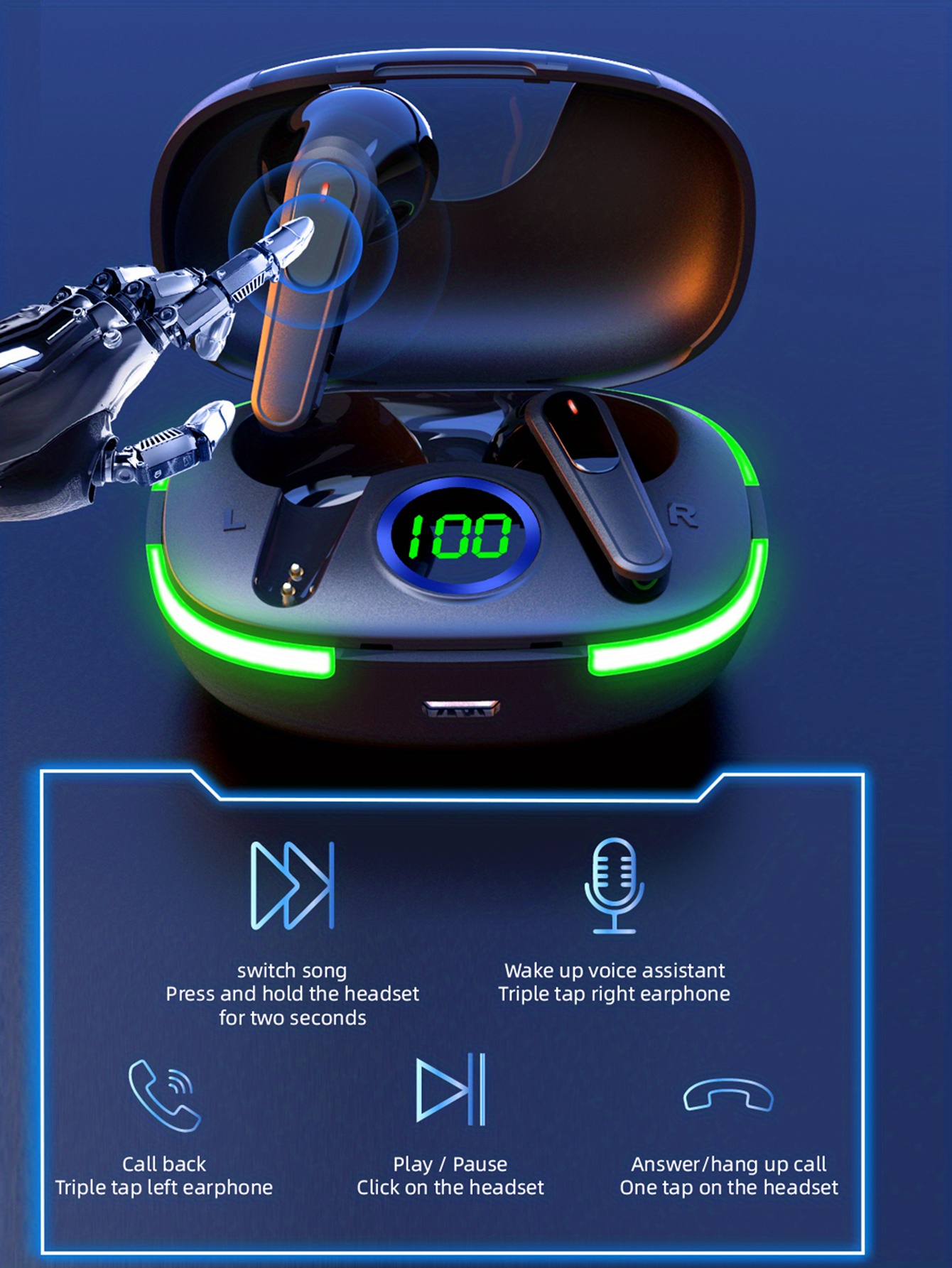 TWS V5.3 True Wireless Earbuds