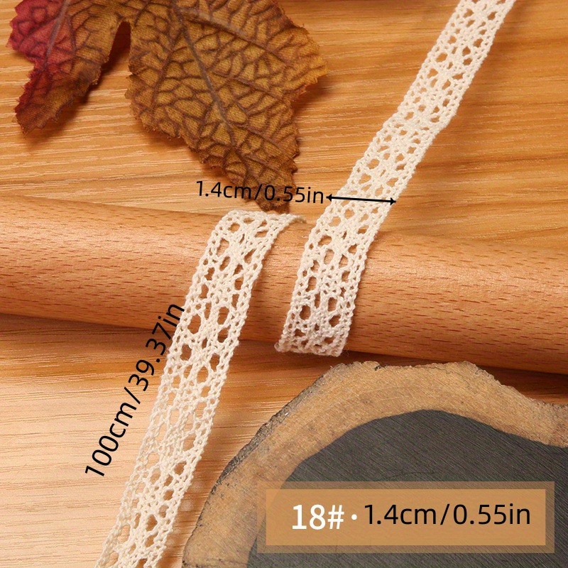 4cm 5yards/lot Cotton Lace Trims Sewing Beige Ribbon for Home Curtain DIY  Handmade Patchwork Cotton