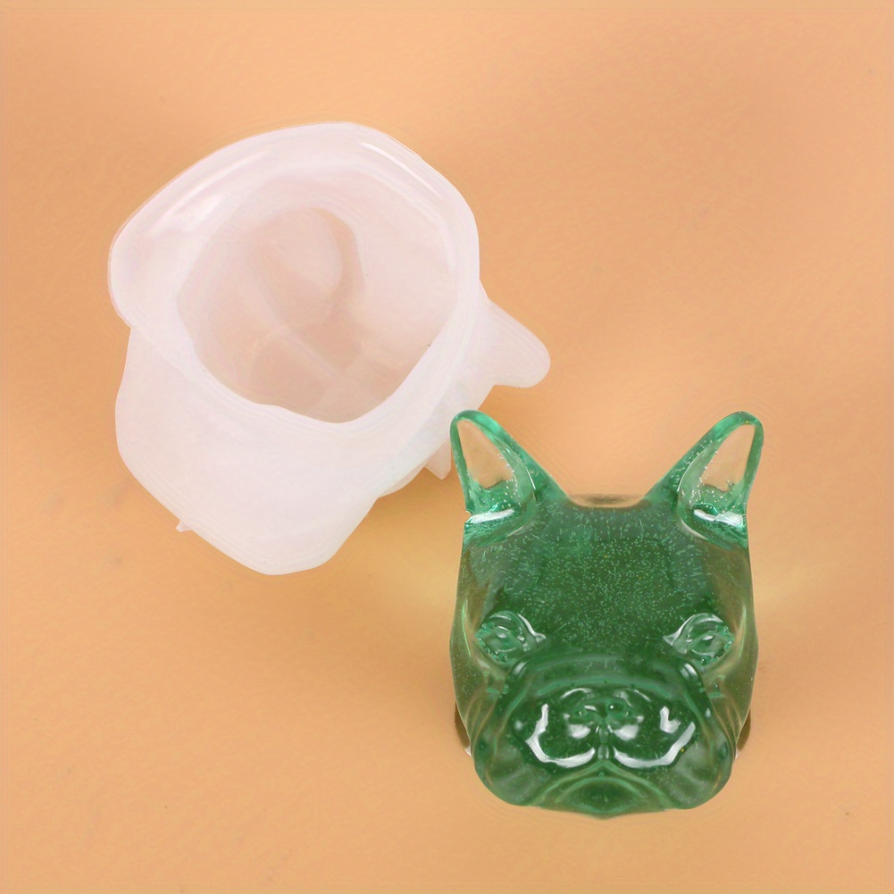 French Bulldog Dog Head Silicone Mold for Chocolate, Ice Cube