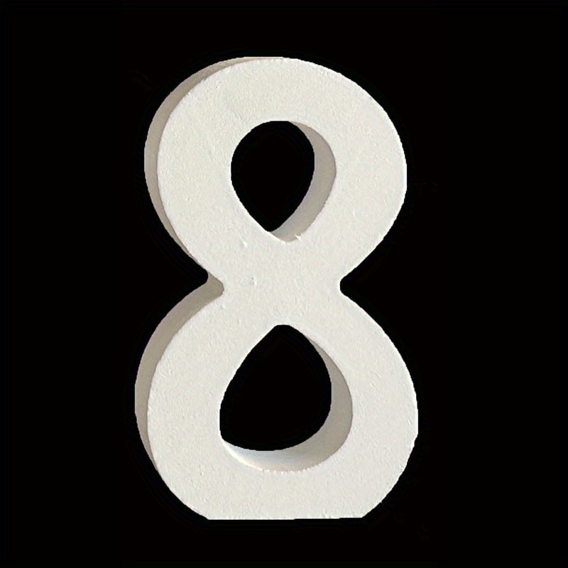 White Wood Numbers Wood Numbers For Wall Decor Decorative - Temu