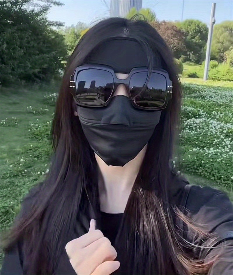 Full Face Sunscreen Mask For Women Face Mask For Driving - Temu