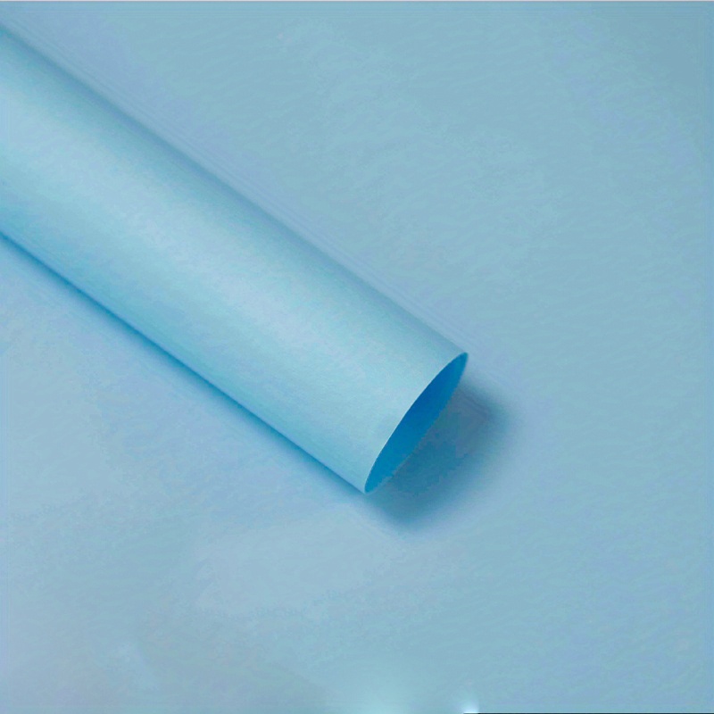Papel de algodón para envolver flores azul lago, papel de color sólido,  ramo de bricolaje, material de embalaje, suministros de decoración de