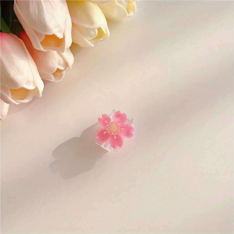 Cherry Transparent Data Cable Protective Cover Gift For Birthday/easter/boy/girlfriends (only Cover)