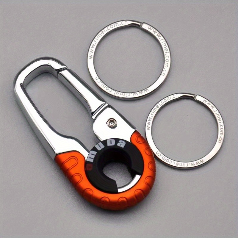 Car Key Chain, Metal Key Ring Creative Alloy Key Chain Key Ring Pendant with Detachable Keyring for Men Belt Clip,Bag Accessories,Temu