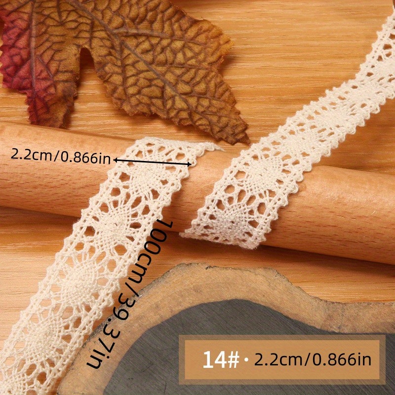  10 Yards Vintage Lace Ribbon 30mm, Embroidered Hollow