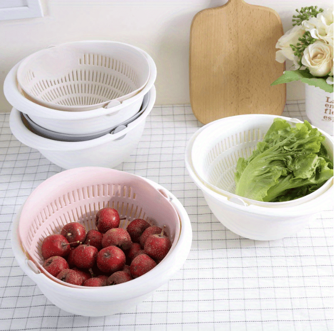 Strainer Basket Drain Basket Bowl Rice Washing Colander - Temu