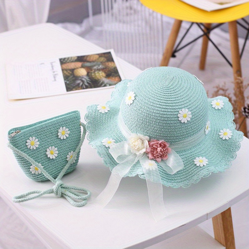 1pc Children's Hat Female Summer Sun Hat Princess Beach Hat Sun Visor