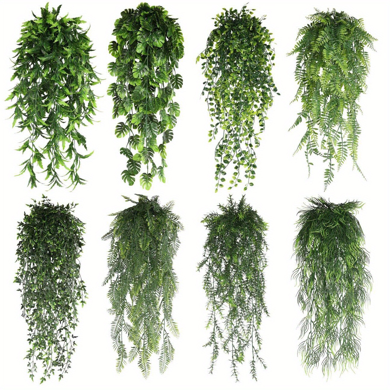 1pc Artificial Greenery Plants Vine Hanging Plants Artificial Flower Home Room Garden Wedding