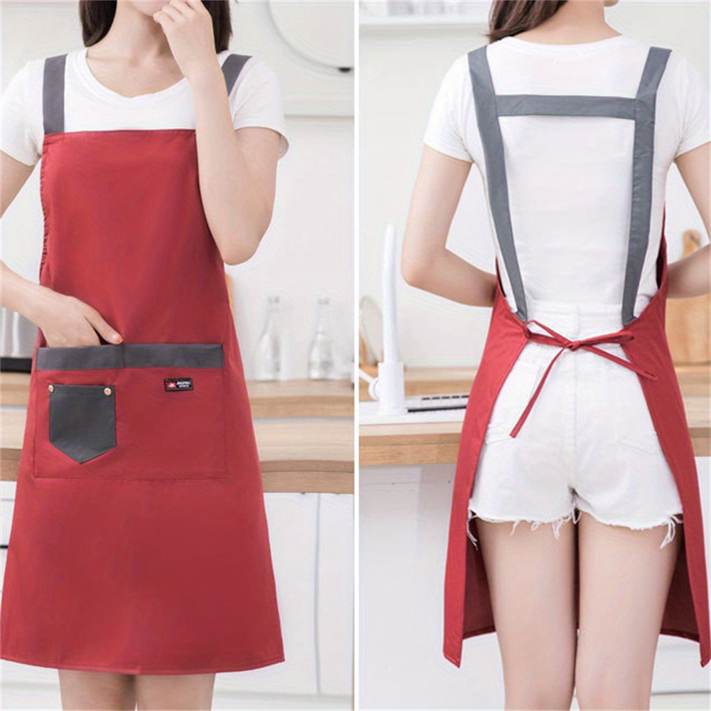 Housework apron women are wearing jacket waterproof oil-proof