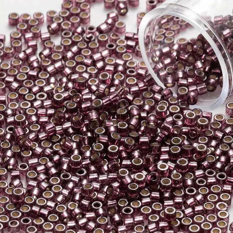 Tube Boho Style Glass Seed Beads Multiple Colors Sliver - Temu