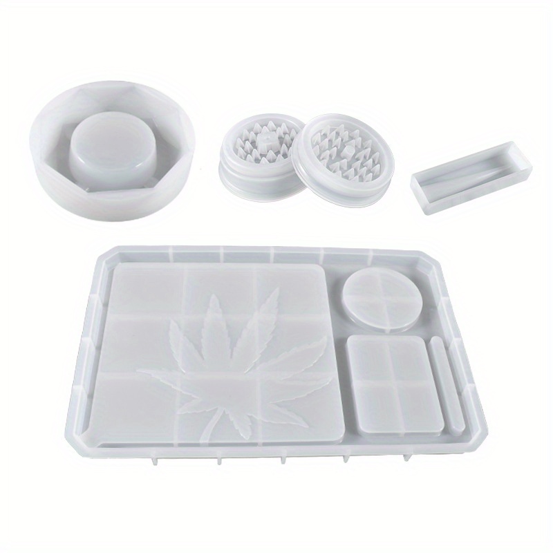 Resin Tray Molds And Resin Grinder Mold For Grind And - Temu