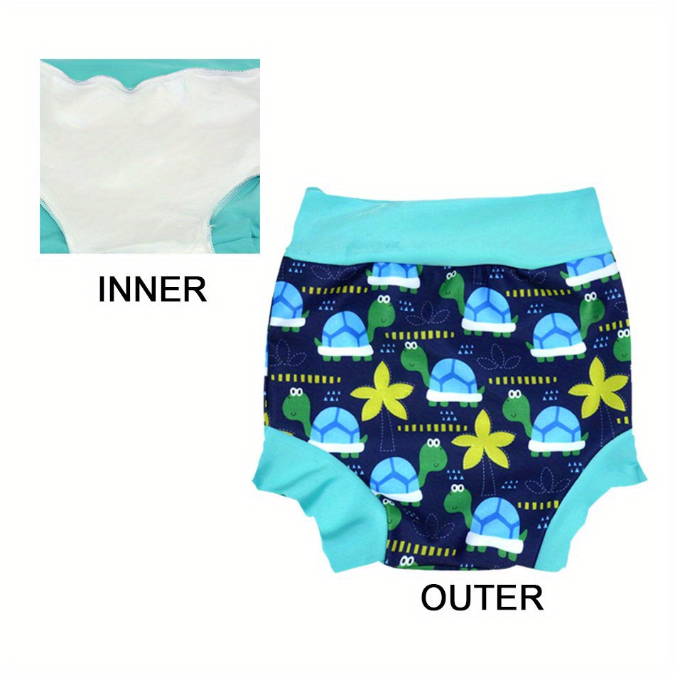 leakproof swimming diaper for newborns high waist design kids printed swimwear halloween thanksgiving and christmas gift details 1