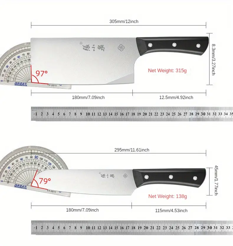 zhang xiao quan five piece kitchen knife set household vegetable cutting bone cutting dual purpose kitchen knife small kitchen knife fruit knife kitchen scissors solid wood knife holder with knife sharpener details 18