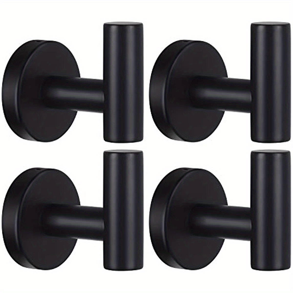 4pcs Stainless Steel Towel Hooks Bathroom Coat Hook Robe Hook