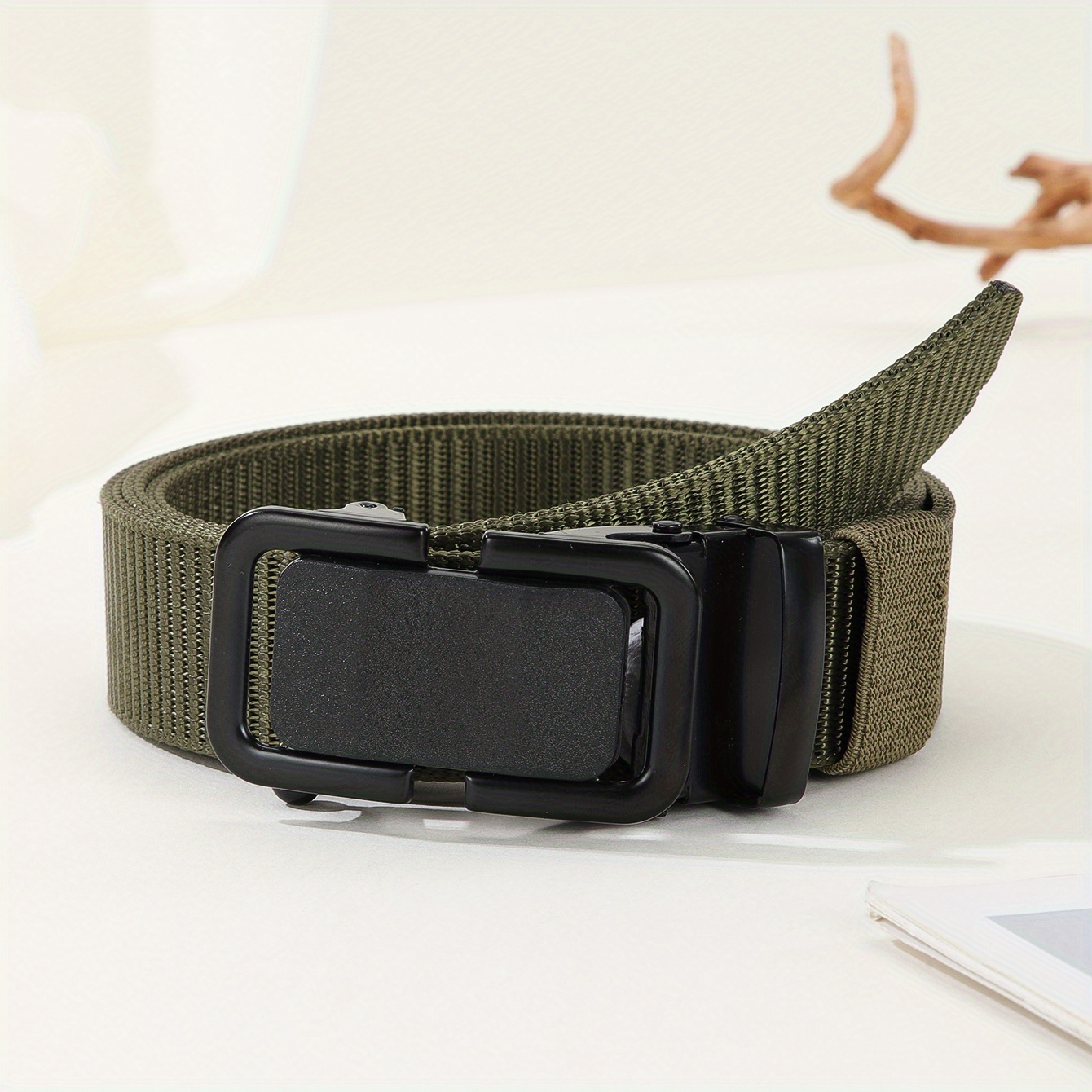 Tactical Belt Military Style Belt Retractable Length Belts Rectangular Buckle