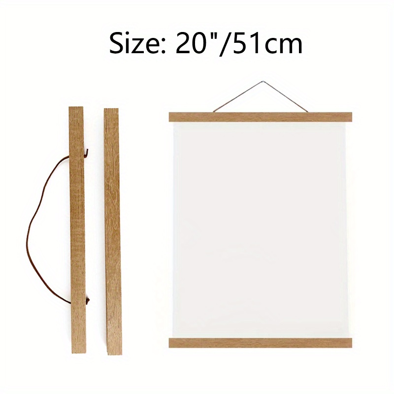 Magnetic Teak Poster Frame for Posters, Paintings, Photos - 1pc