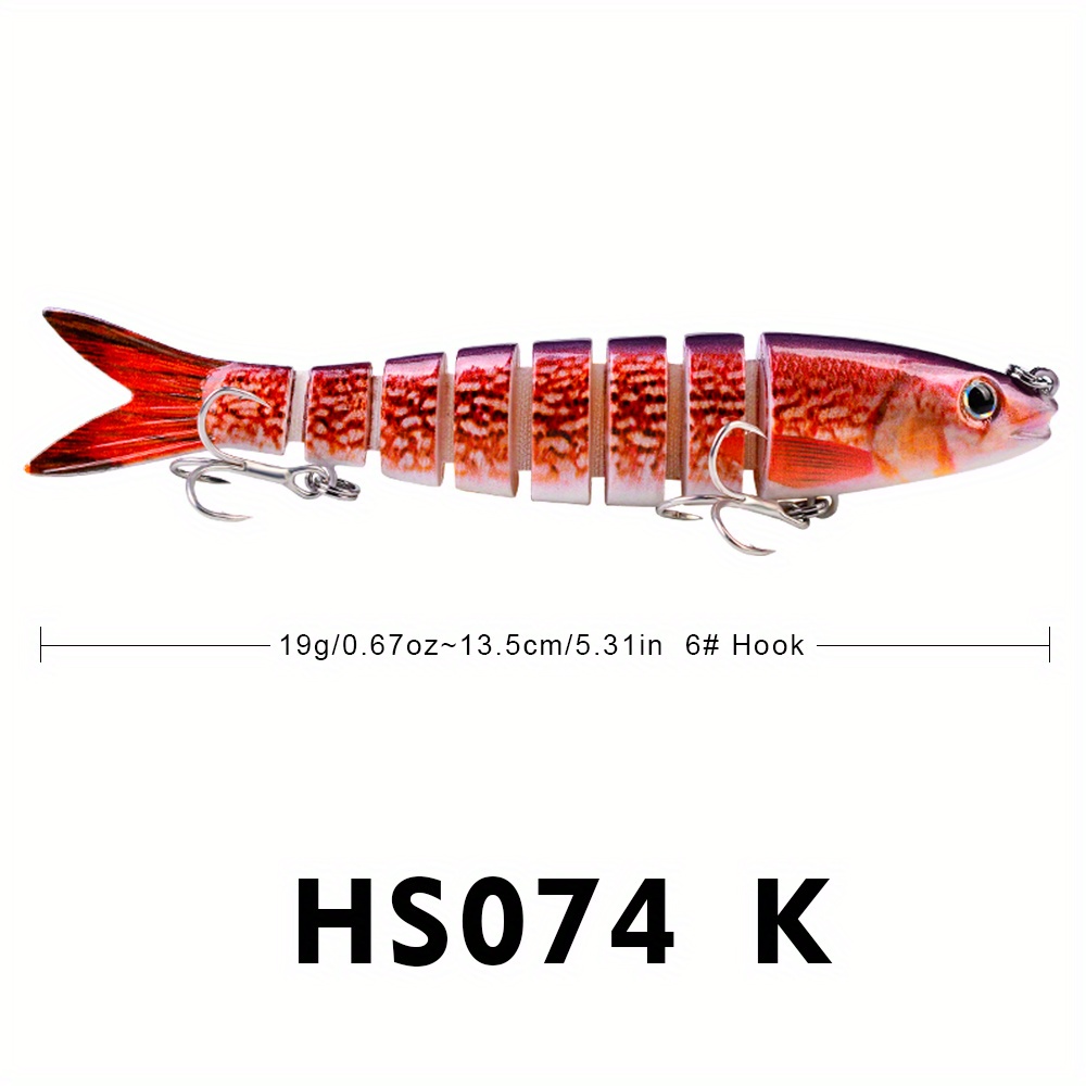 Proberos 6pcs Swimbaits 12.5cm-21.5g Sinking Fishing Lures 8-jointed Hard  Wobblers Multi-sections Artificial Bait Bass Jerkbaits - Fishing Lures -  AliExpress