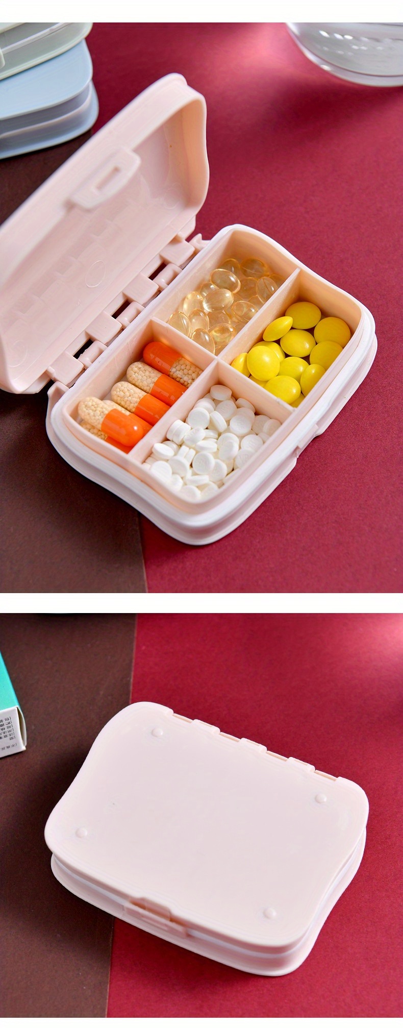 1pc Waterproof Pill Case Travel Pill Organizer Small Pill Temu
