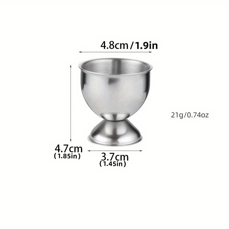 4Pcs Stainless Steel Egg Cups For Soft Boiled Eggs Kitchen Tools