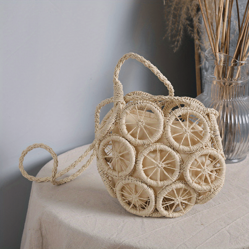 Circle on sale purse straw