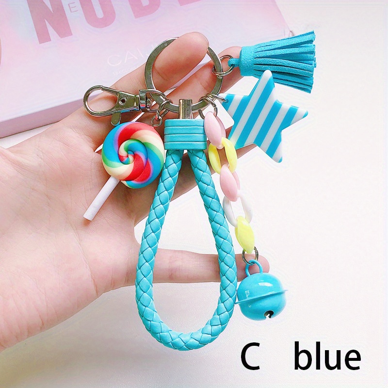 School Pride Bag Charm and Ribbon Tassel