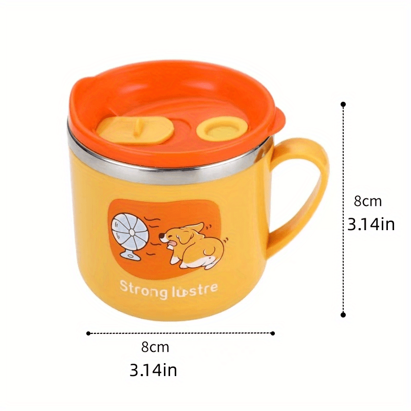 400Ml Kids Thermos Mug Baby Duckbill Straw 316 Stainless Steel