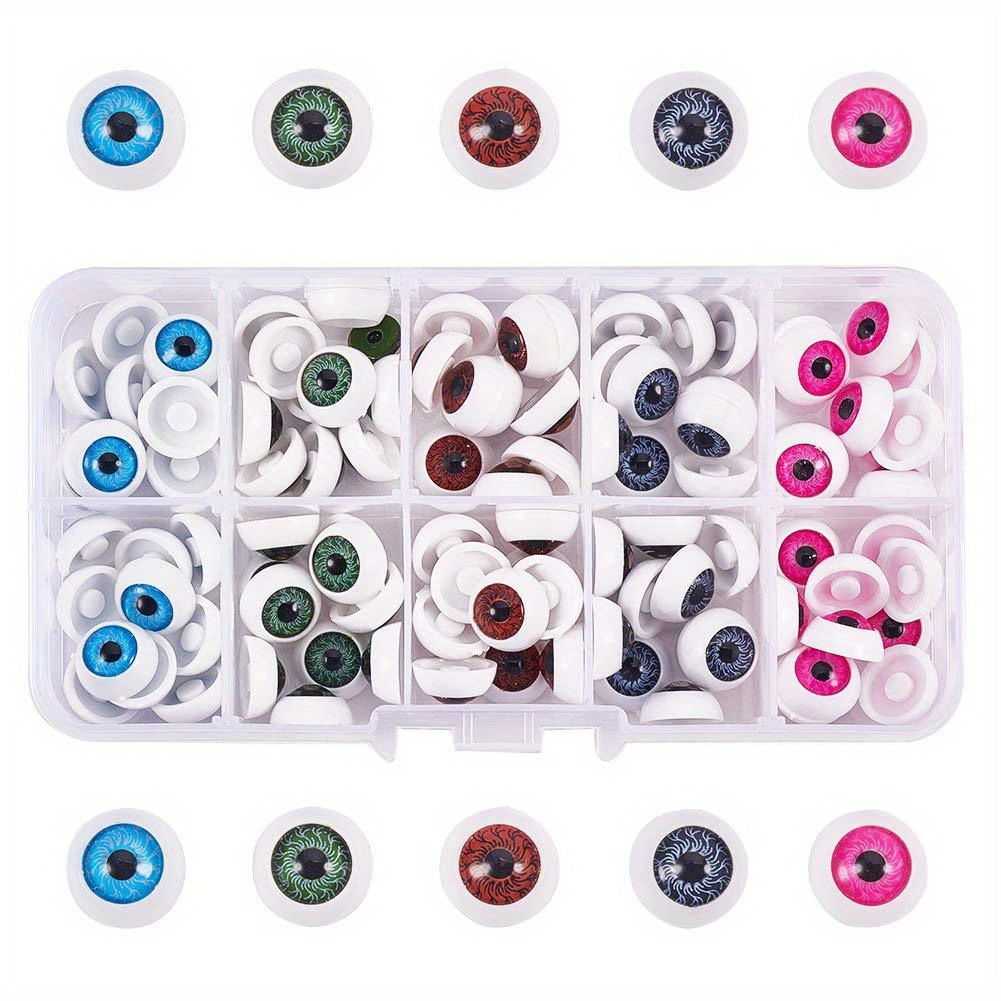 110PCS/Set Plastic Eyes and Gasket Safety Animal Eyes Colorful