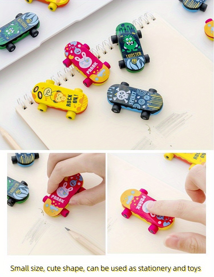 Creative Student Prize Cute Cartoon Eraser School Supplies Temu