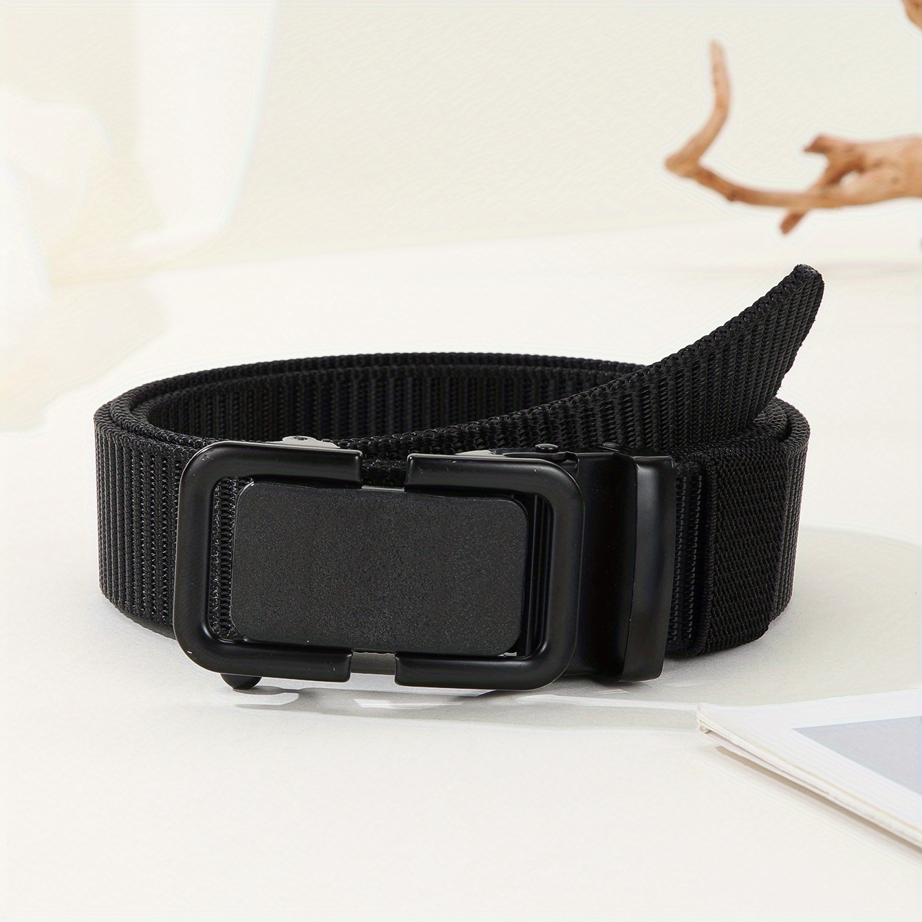 Tactical Belt Military Style Belt Retractable Length Belts Rectangular Buckle