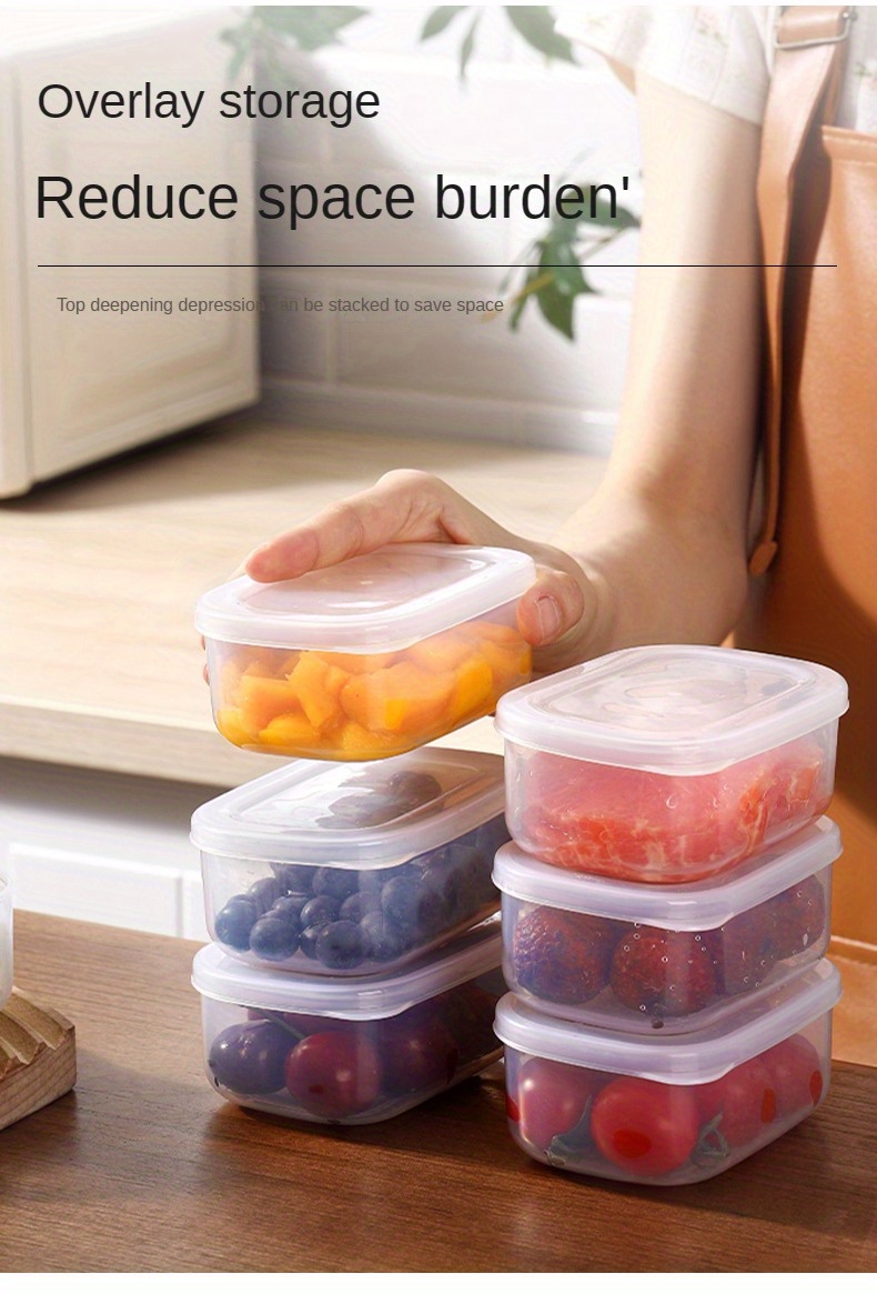Food Storage Containers With Lids Airtight, Individual Bpa-free Plastic Food  Containers For Pantry Organization And Storage, Stackable Meal Prep  Containers Reusable Used For Refrigerator Classification And Storage, Mini  Sealed Box (clear/white) 