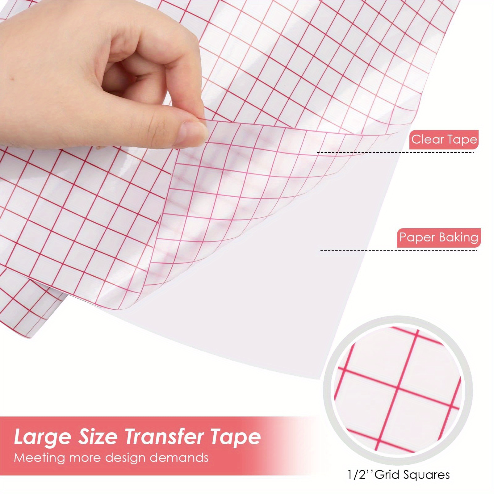 One Roll Vinyl Transfer Paper Tape Transfer Tape Vinyl Temu