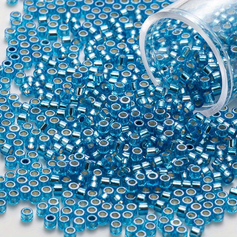 6/0 Seed Beads, 4mm Glass Seed Beads, Blue , Boho Style Beads