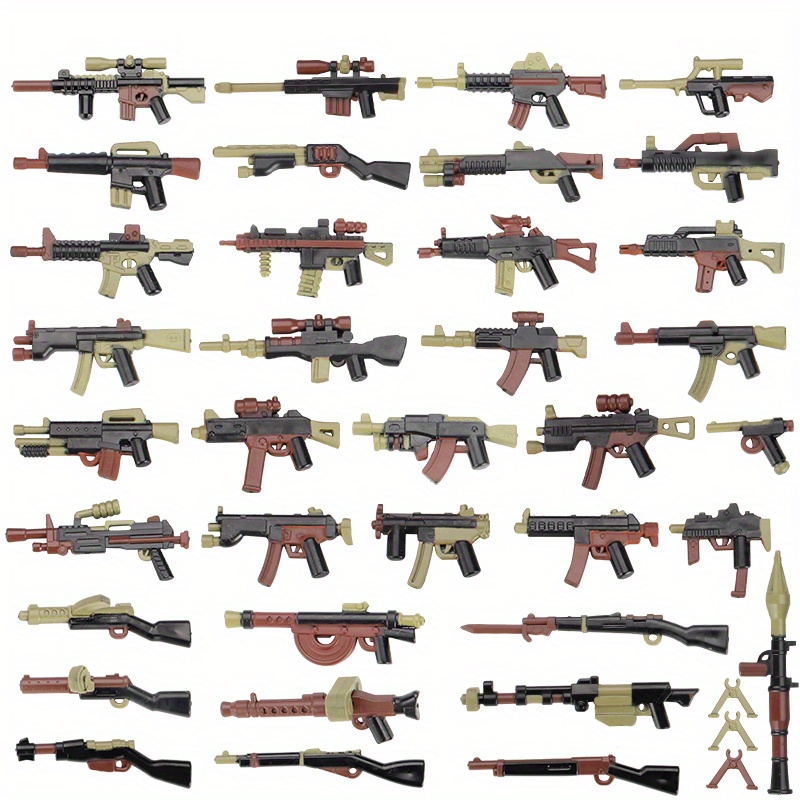 Blocs de construction militaires Figurine Armes Accessoires - Temu