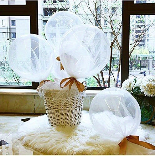 Helium Style Transparent Bubble Clear Balloons Led Light - Temu Japan