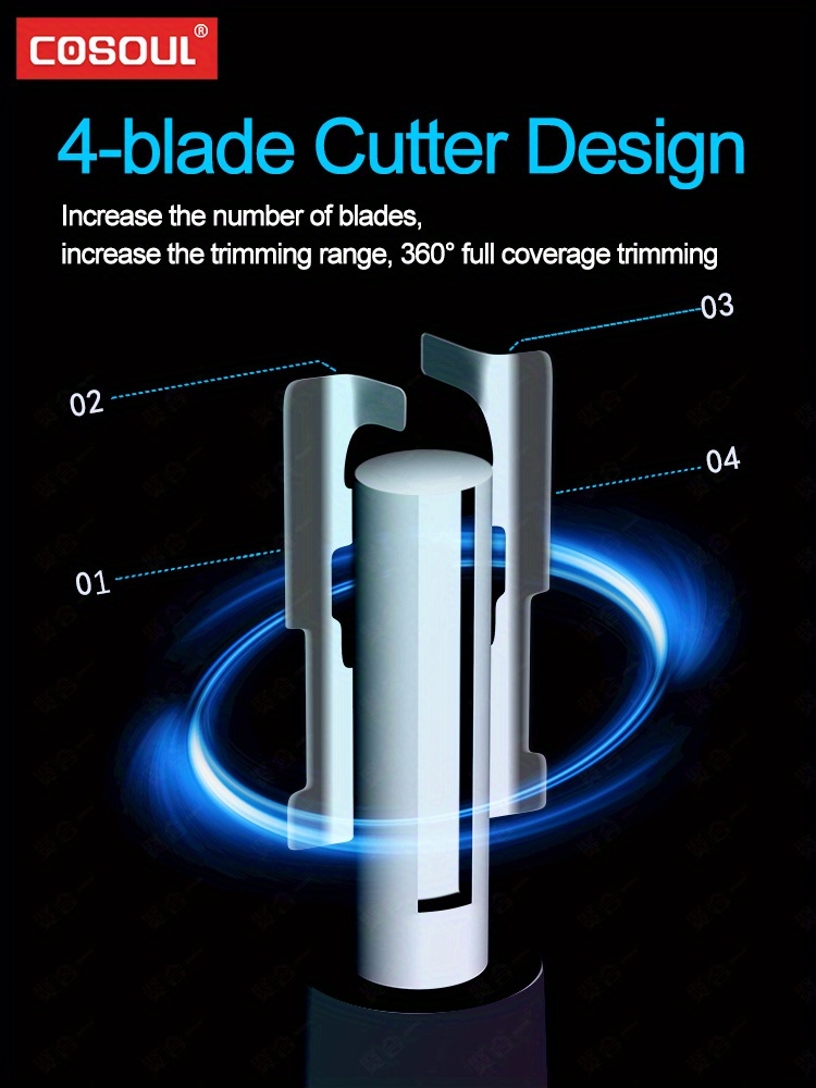 rechargeable nose hair trimmer metal alloy nose ear hair removal shaver with   Product details 5