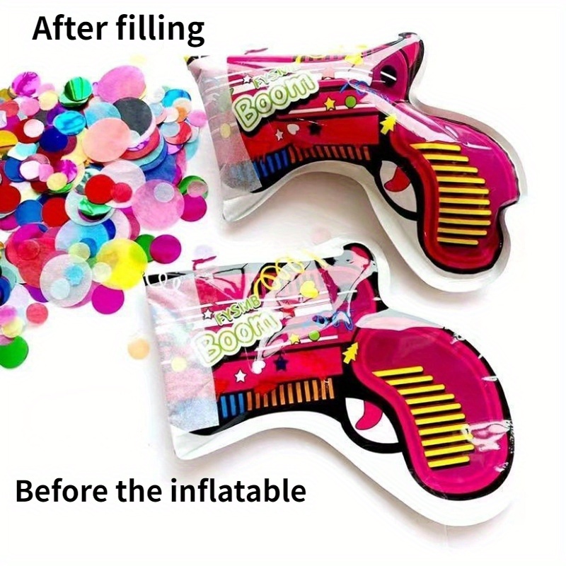 Inflatable Fireworks Gun Automatic Confetti Fireworks Temu
